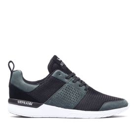 Mens Supra Low Top Shoes SCISSOR Deep Teal/Black/Translucent | AU-49473